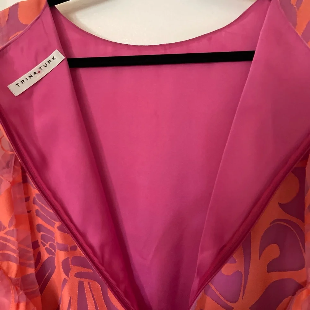 Trina Turk Everly Mini – Pink/Orange Statement Dress **SOLD~OUT** - Picture 8 of 10